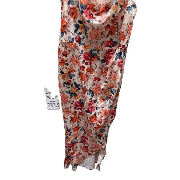 SHEIN Women's Floral Print Spaghetti Strap Midi Dress Multicolor L - Picture 4 of 16